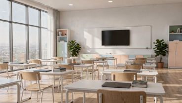 Budget-freundlicher Klassen-/Schulungsraum